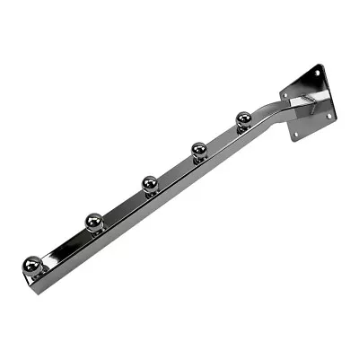 $12.50 • Buy 14  Chrome 5 Ball Waterfall Faceout Hook Wall Mount System Square Tubing 