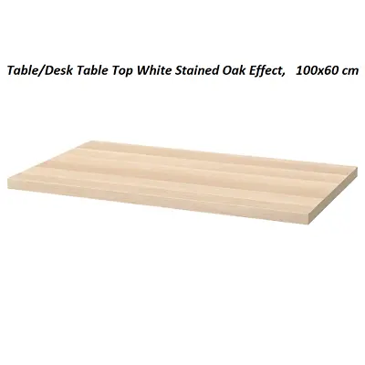 Brand New IKEA LINNMON Desk Table Top 100x60 Cm Without Legs Pre-Drilled Holes • £38.99