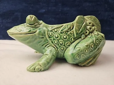 McCoy Pottery Vintage Frog Planter/green USA MADE IN • $35