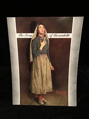 Orig 1943 The Song Of Bernadette Movie Program Norman Rockwell Jennifer Jones • $49.99
