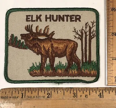 Vintage Elk Hunting Patch Iron On • $7.25