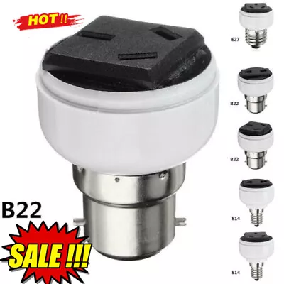 E27 Lamp Light Socket Holder Screw Bulb Convert To Outlet US V EU Power 2024 • $5.83