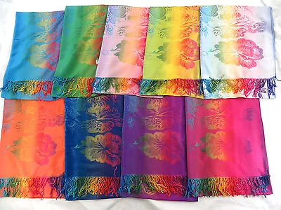 Wholesale 12pcs Colorful Flower Butterfly Peacock Pashmina Scarf • $64.99