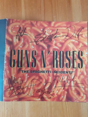 £50 • Buy   RARE   Signed Insert - Guns N' Roses - The Spaghetti Incident Cd
