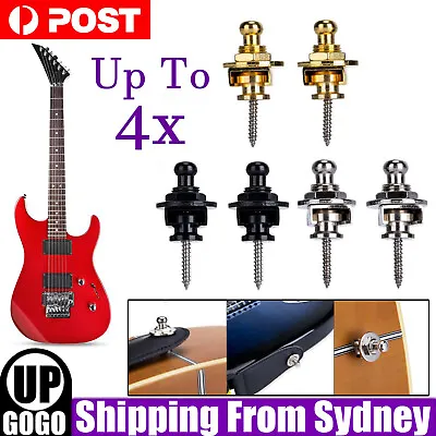 $6.39 • Buy Up 4x Schaller Style Guitar Strap Lock Straplocks Compatible With Gibson Fender