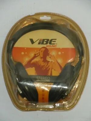 Vibe Sound Stereo Headphones Black Noise Reduction New In Package • $19.99