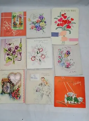Lot Of Vintage Greeting Cards Christmas Anniversary Valentine's Day Easter • $12
