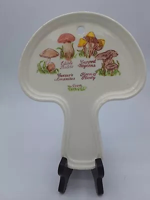 Estate Find-Vintage Avon By Weiss Mushroom Shaped Trivet/Spoon Rest Handpainte • $12.99