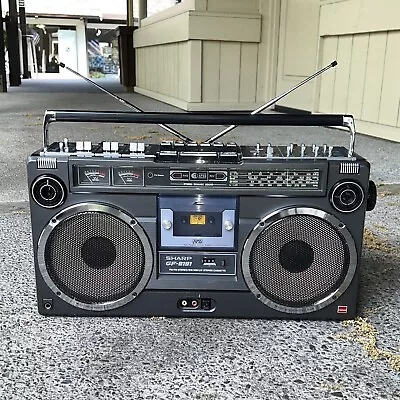 Sharp GF-9191HB Vintage Boombox Stereo Radio Ghettoblaster 80s GF9191 • $103