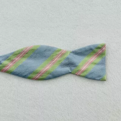 VINTAGE Beau Ties Ltd. Bow Tie Adult Blue Green Pink Preppy Silk Vermont Mens • $12.88