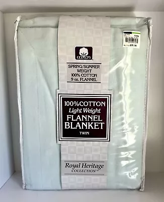 VTG Portugal Royal Heritage Spring Lightweight Cotton Flannel Camp Blanket Twin • $44.10