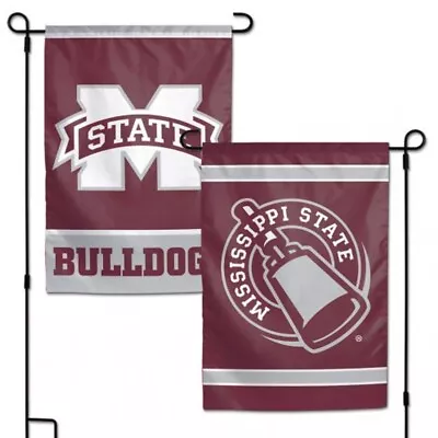 Mississippi State Bulldogs NCAA Double Sided Garden Flag 12  X 18  Yard Banner • $17.99