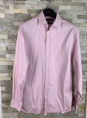 Jaeger Mens Size 15.5 Collar Pink Egyptian Cotton Shirt • £16.24