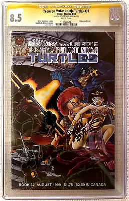 🔥~teenage Mutant Ninja Turtles #32 (1990)🔥~bode Signed/sketched~🔥~cgc 8.5~🔥 • $129.95