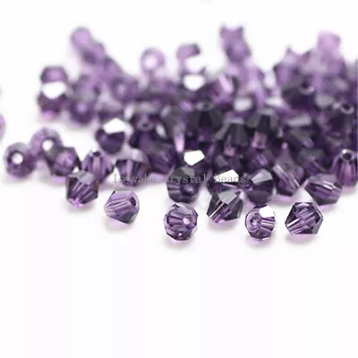650pcs 3mm Bicone Austria Crystal Beads Glass Beads Loose Spacer Bead Jewelry • $3.99