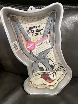Bugs Bunny Cartoon Wilton Cake Pan Looney Tunes-Happy Birthday Doc! • £19.25