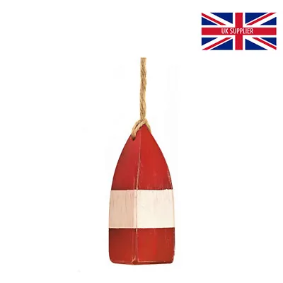 Mini Buoy Bathroom Light Pull In Red With Natural Jute Cord • £16.50