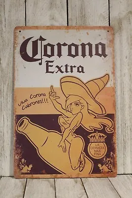 Corona Tin Sign Metal Poster Beer Bar Mexican Restaurant Vintage Style Ad XZ • $9.57