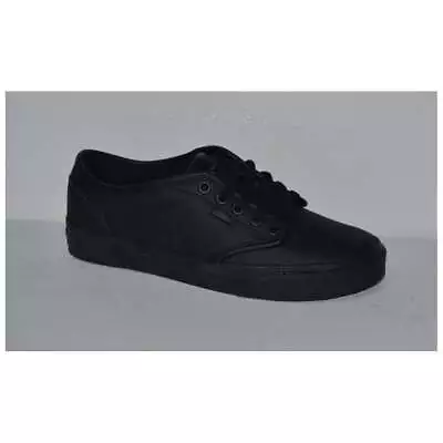 Vans Atwood Leather Black / Black (F6) VN-0 XB0L3B Mens Trainers • £39.99