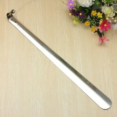 22inch Stainless Steel New Long Handled Metal Shoe Horn Lifter With Hanging Hole • $9.10