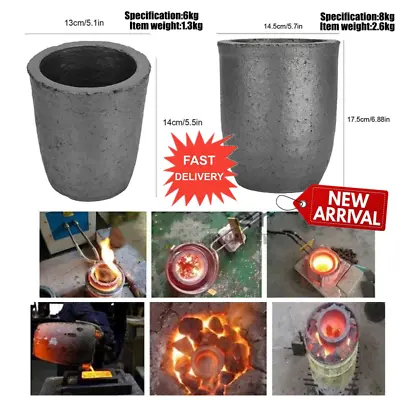£16.21 • Buy Graphite Furnace Casting Foundry Crucible Ingot Tool 6kg 8kg 12kg Smelting Metal