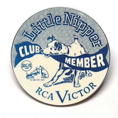 RCA Victor Little Nipper Club Member Advertising Pocket Mirror Vintage Style • $15