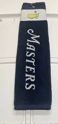 Masters Golf Towel Tri-fold Navy BRAND NEW From Augusta National Golf Course • $43.99