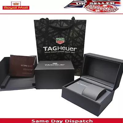 Original TAG HEUER Watch Box With Gift Bag Books & Tag - Genuine • £53.88