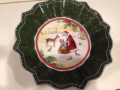 Villeroy & Boch TOY'S FANTASY Large Bowl:  Santa W/Deer  #3765 • $21