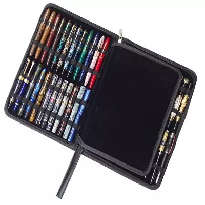 48 Slots Large Capacity Pen Bag Pencil Case Storage Color Pencil Stationery Box • £10.85