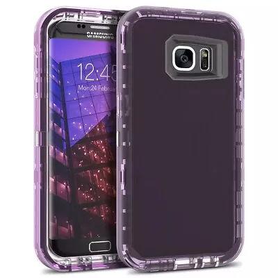 Samsung Galaxy S7 ShockProof Hybrid Heavy Duty Clear Transparent Protection Case • $15