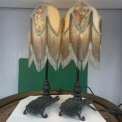 MEYDA TIFFANY One Light Vanity Tray In Mahogany Bronze Fabric Collection Rare • $175