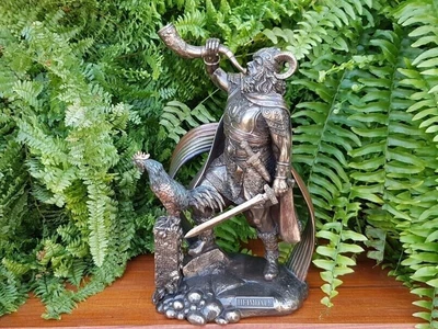 £189.47 • Buy Statue God Heimdall Scandinavian Norse Gods Viking Altar Loki Bronze Figurine