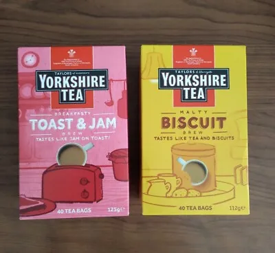 Taylors Of Harrogate Yorkshire Tea Bags - TOAST & JAM + MALTY BISCUIT BREW • $39.50