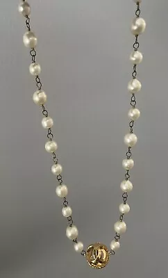 Vintage Chanel Coco Pearl Necklace Gripoix 100% Authentic • $1195