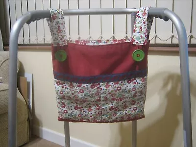 Bag For Walking Frame/zimmer Frame 4 Pocket - Stripey/dogs • £11.50