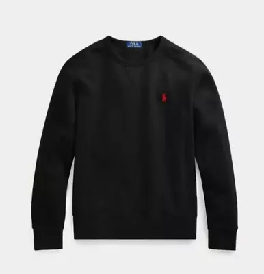 Polo Ralph Lauren Men's Pullover Size Small Black Fleece Sweatshirt Crewneck • $49.95