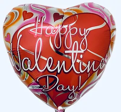 Happy Valentine's Day Love Hearts Valentine 18  Foil Mylar Party Balloons  C • $2.95