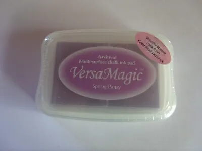 New! Tsukineko Versa Magic Multi-surface Chalk Ink Pad - Color: Spring Pansy • $7.99