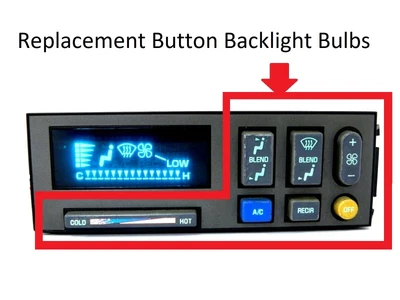 $18.95 • Buy Heater Control Button Backlight Bulb Kit For 88-94 GMC Chevy Truck Suburban