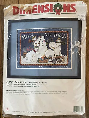 Dimensions Making New Friends Counted Cross Stitch Kit Open Package #8570 • $7.07