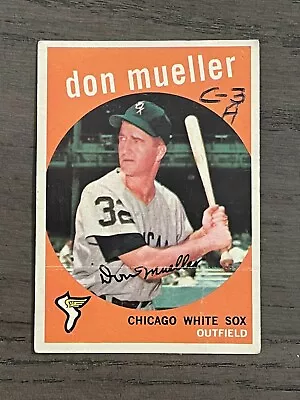 1959 Topps Don Mueller #368 Chicago White Sox (Marked)  • $3.49