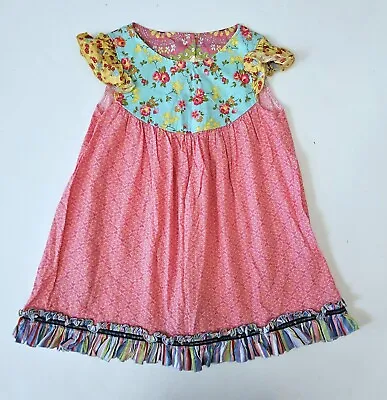 Matilda Jane 6 Platinum Flutter Numbered 8/16 Dress SC1-779 • $33.99