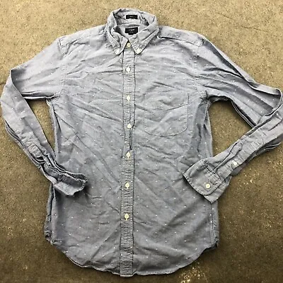 J Crew Shirt Mens Small Blue Oxford Long Sleeve Slim Fit Preppy Button Up Casual • $14.99