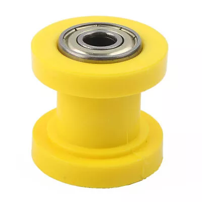 8mm Chain Roller Slider Tensioner Guide Pulley Dirt Pit Yellow For Bike Motor • £7.09