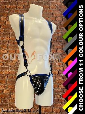 Rubber Latex Cornicen Sheer Sling Harness Jock Thong - 11 Colours Available • £60