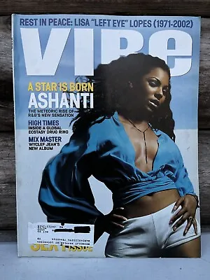 Vibe Magazine July 2002 Ashanti Cover RIP Lisa Left Eye Lopez The Sexy Issue • $19.95