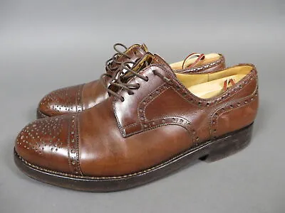 Vass Budapest Size 9 Men's Hand Made Lace-Up Dress Shoe Tan Brown • $159.99