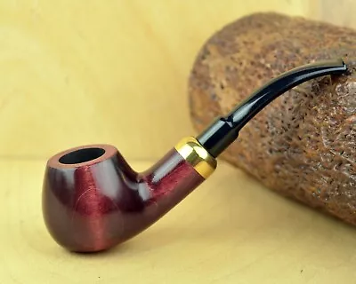 BENT ARMY (no. 24) Smooth Red Bent Apple Tobacco Smoking Pipe By Mr. Brog • $30.99