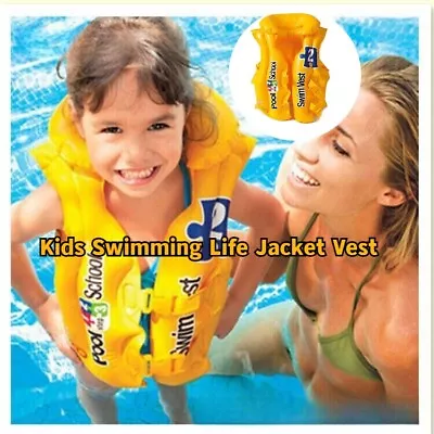 Summer Children's Life  Jacket Swim Kids Vest Float Arm Band Float Puddle Jumpe • $28.73